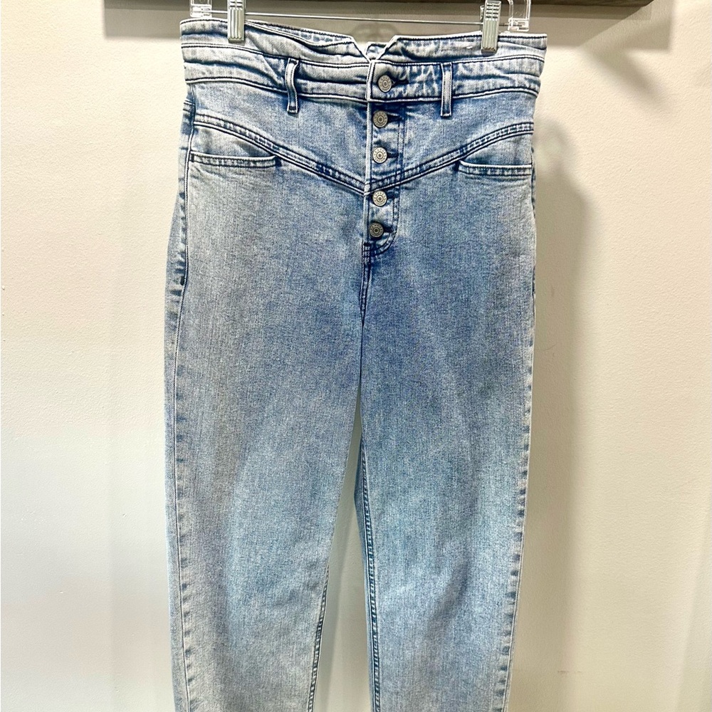 Express High Waisted Mom Jeans Size 8 - Picture 2 of 10